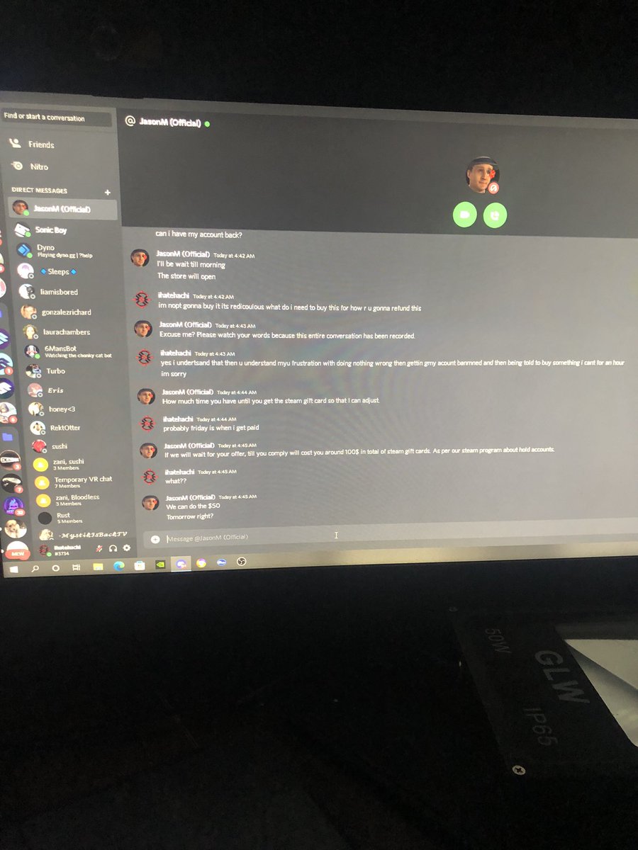 ihatehachi's tweet photo. just a small snippet of steam security being an absolute fucking joke https://t.co/hQwO1N6LRE