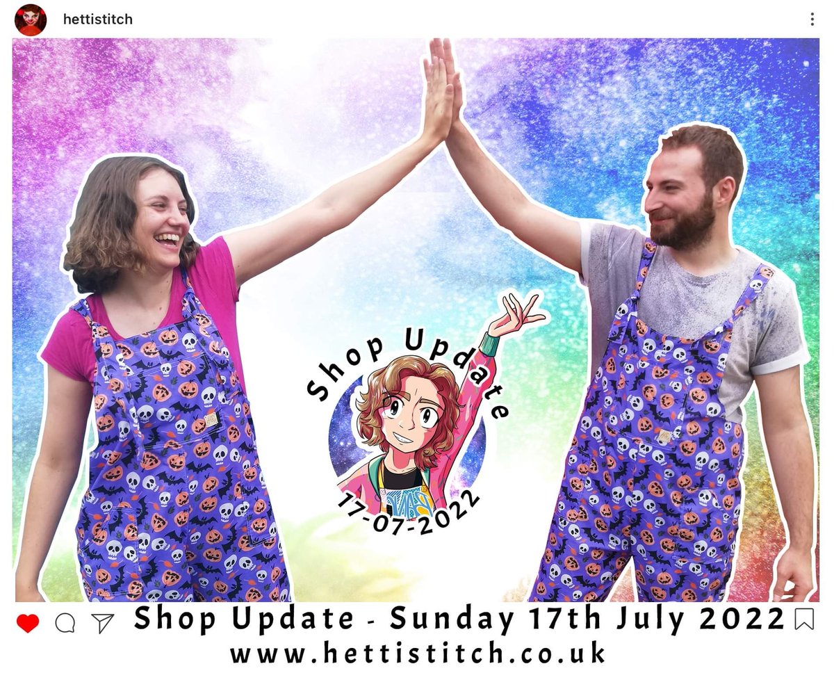 Big shop update happening this Sunday (17/07/2022). Please come check it out at hettistitch.co.uk 
#smallbusinessowners #sustainable #sewing #dungeonsanddragons