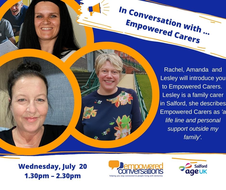 'You are my voice of reason in so many ways, you help me put things into perspective'. Find out more about Empowered Carers and the 1to1 support they offer family #caregivers of people with #dementia? Join us next week ... us02web.zoom.us/webinar/regist… @dementiaunited @Innov_Dementia