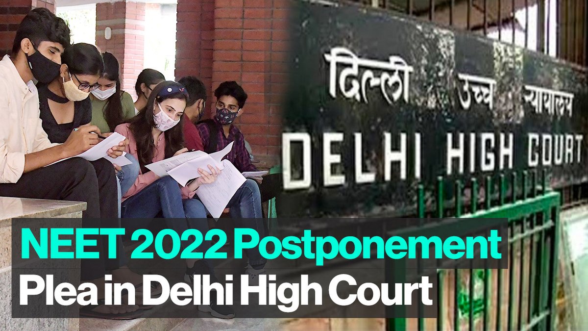 KediaRiddhima's tweet photo. #NEETPostponement2022: Petition is in the #DelhiHighCourt, claims that the dates of exams being within a few days gap has caused mental trauma resulting in 16 suicides. #NEETUG2022 #NEETExam @KediaRiddhima @anubha1812 @ActivistSukhpal @mukhia_ji

Watch: https://t.co/O4sHK5rE9z https://t.co/95WoHHZq09