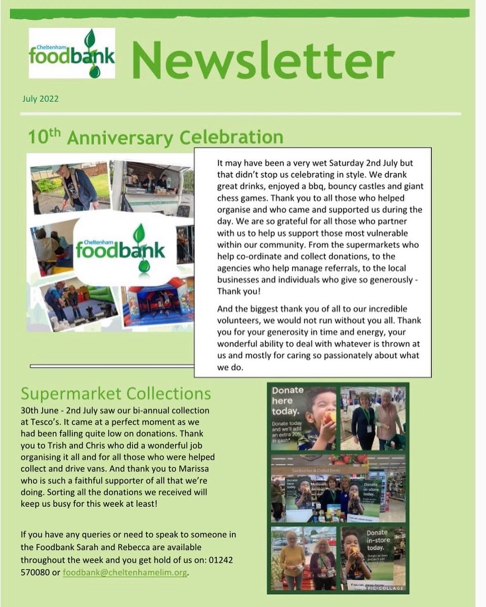 Cheltenham Foodbank tweet media