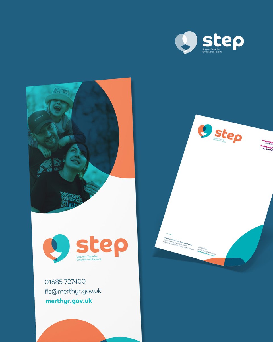 Mee_Creative's tweet photo. Here's some recent branding work we produced for STEP (Support Team for Empowered Parents) with @MerthyrCBC to give their parenting support team a colourful identity.

#branding #logo #logodesign #design #printdesign #brandidentity #creativeagency #digitalagency #marketing https://t.co/fIFTtw9U0H