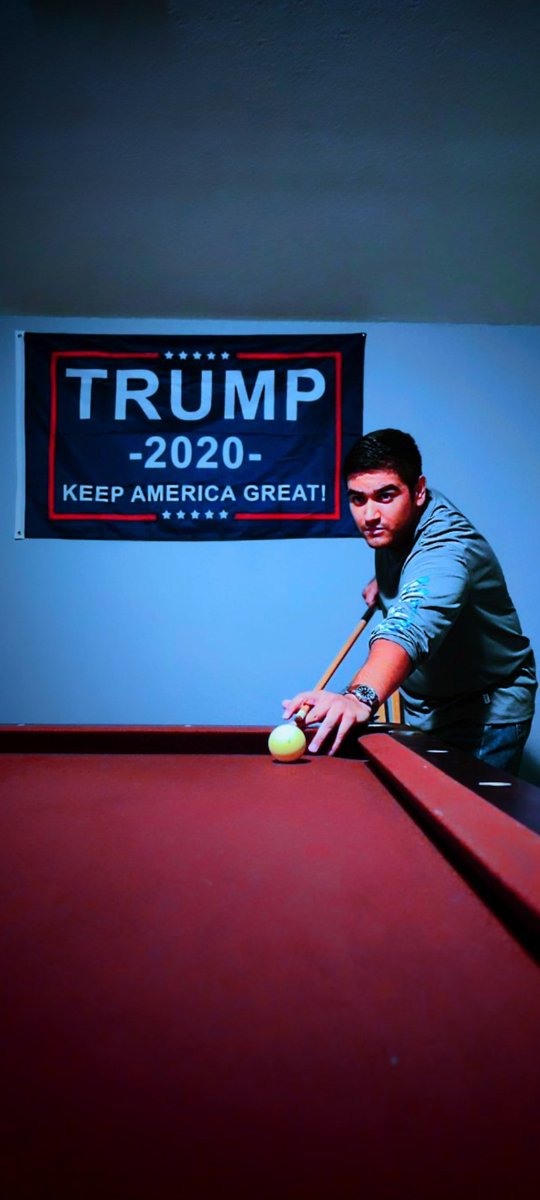 Forgot to bring my trump hat for the pool game