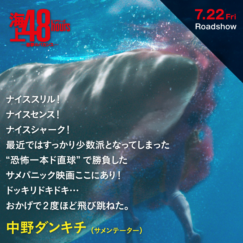 映画「海上48hours」悪魔のバカンス ☆ホリーアール 他 ☆B5チラシ 2枚
