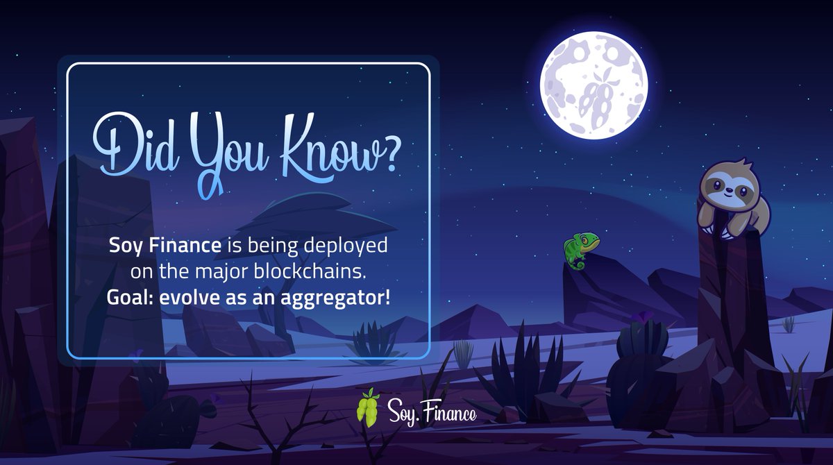 TheRealSloFi's tweet photo. As #DeFi is expected to have no borders, Soy Finance is being deployed on the major blockchains🌱

Already available to #CallistoNetwork &amp; #BitTorrentChain communities, we are currently Soy Finance on #EthereumClassic🦥

Join our Telegram to learn more:
➡️ https://t.co/xnbZkk1fcw https://t.co/a9wXqEJc69