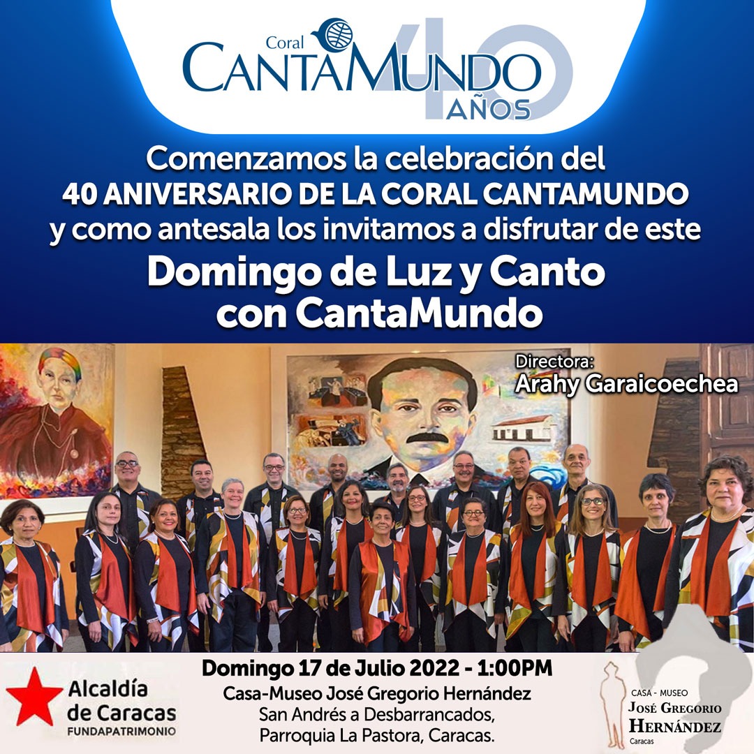 agolfilosofo's tweet photo. Los esperamos el #17Jul para que disfruten del canto coral. Porque el mundo debe seguir cantando #music #Coral #Caracas #cantamundo https://t.co/MYdYrybWEx