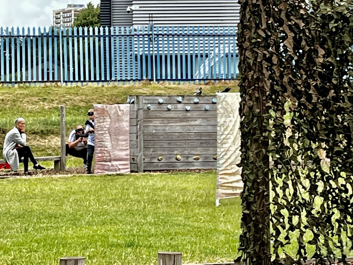 chrisdysonHT's tweet photo. โฆ back to the fun and adventure here @ParklandsLeeds as we join Y3 for Day 3 of their residential with the awesome @LazerWarsNE โฆ today is capture the flag - the ultimate lazerzone assault course โฆ the teachers are taking it far too seriously https://t.co/6T8xdRuGJK