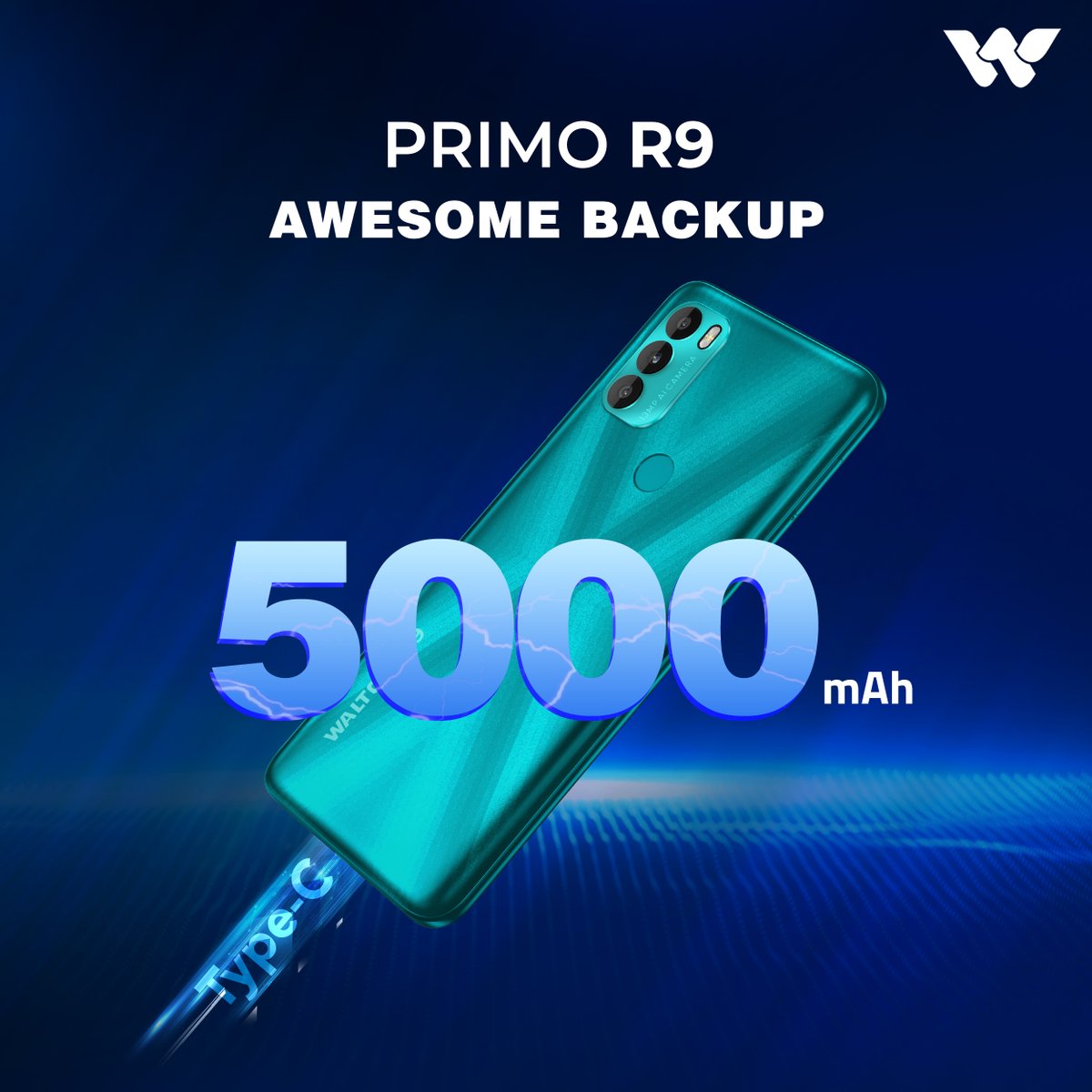 mobile_walton's tweet photo. The #5000mAh battery of the #PrimoR9 ensures uninterrupted usage with the maximum #Screen_On_Time (SOT) and content consumption.
🌐 Handset Details: https://t.co/BxVkWxfxab https://t.co/SQ7NhZO3e7