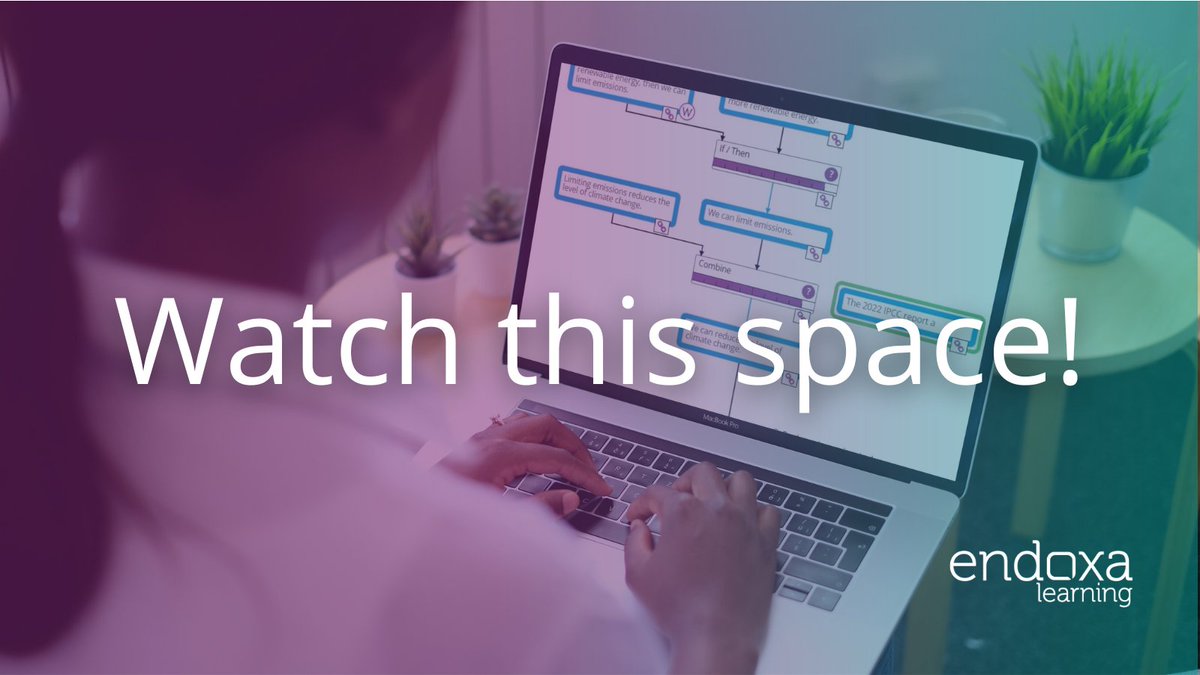 Watch this space! 👀 We're busy making training content for higher education so that HE providers can provide students with essential critical thinking skills, ready for the world of work.
#EndoxaLearning #highereducation #edutwitter #argumentgraph