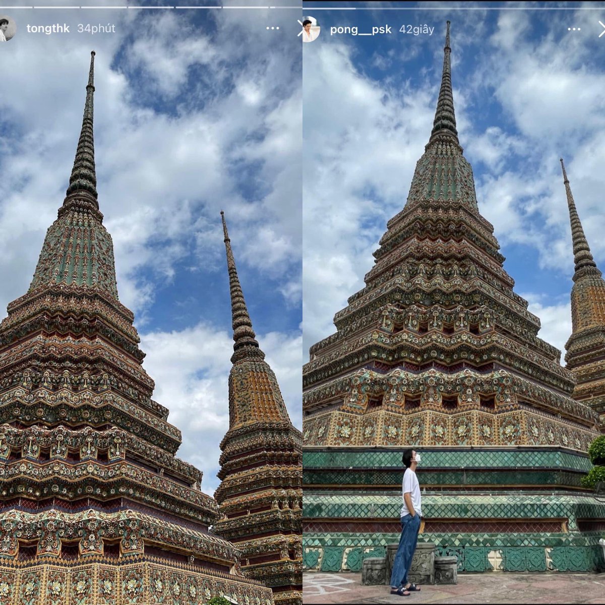 LinT_219's tweet photo. “กันอีกทำบุญร่วมชาติตักบาตรร่วมขันชาติหน้าเราจะได้มาเจอ” 💙 

#พงต๋อง #pong__psk #tongthk #pongtong #KinnPorscheTheseries https://t.co/goiMRiAr0Z
