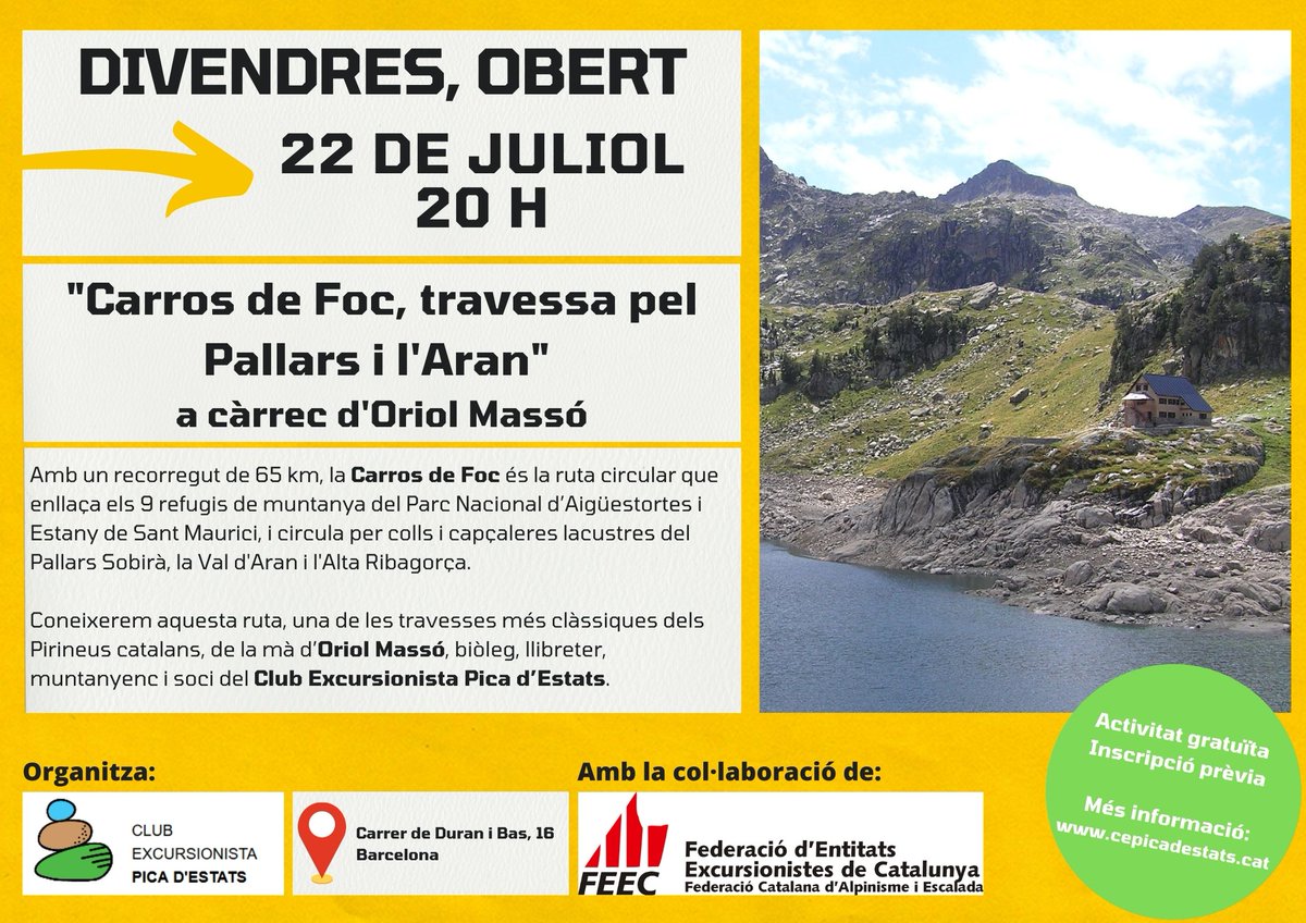 Club Excursionista Pica d'Estats tweet media