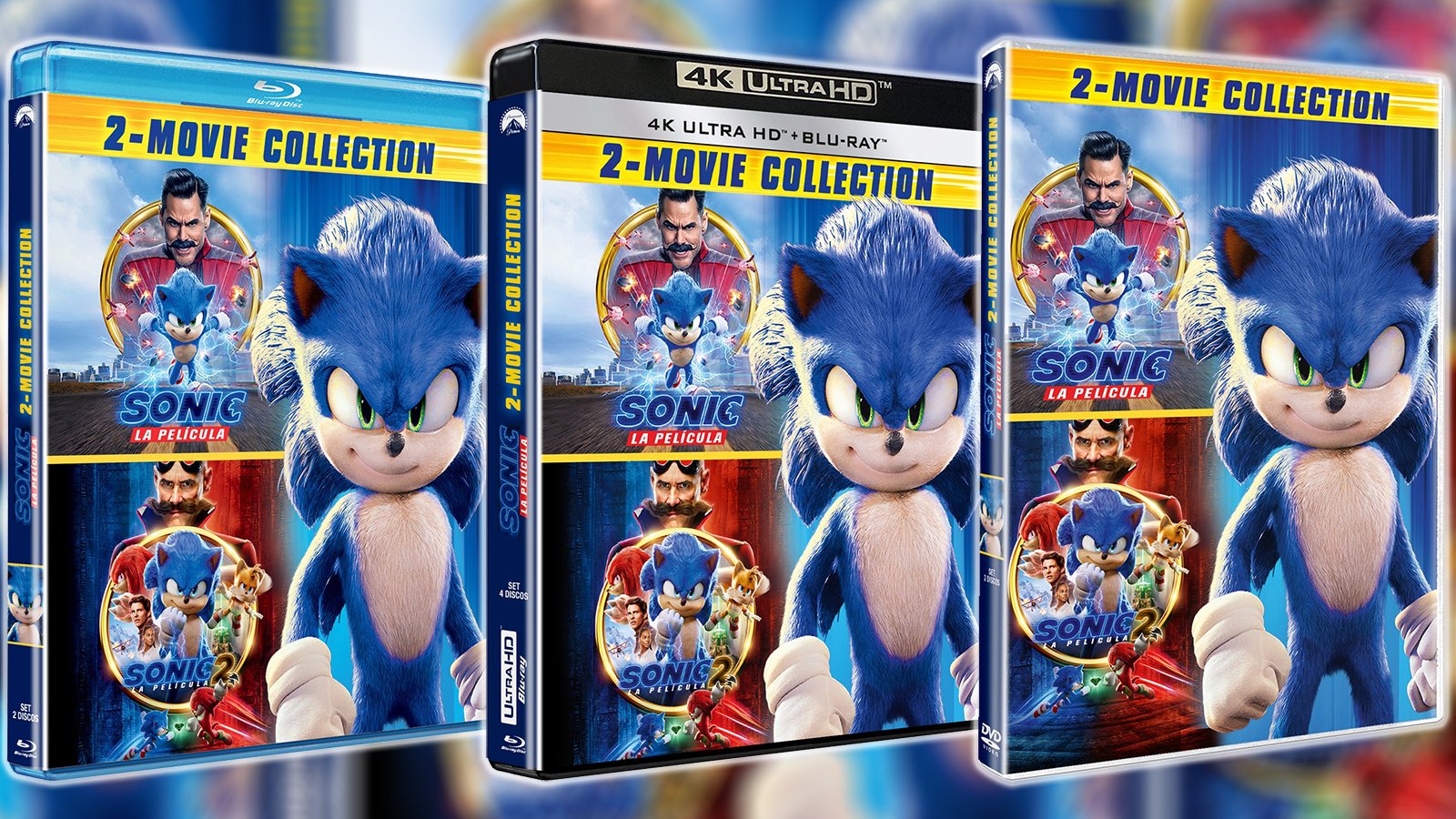 Sonic the Hedgehog 2 (Steelbook) (4K Ultra HD) / Sonic 2 La película  (2Blu-ray) - Blu-ray - Compra filmes e DVD na