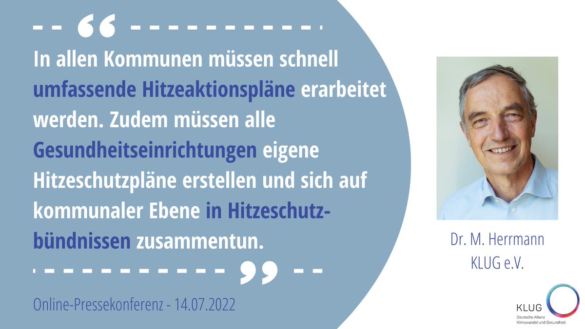 KLUG - Deutsche Allianz Klimawandel und Gesundheit tweet media
