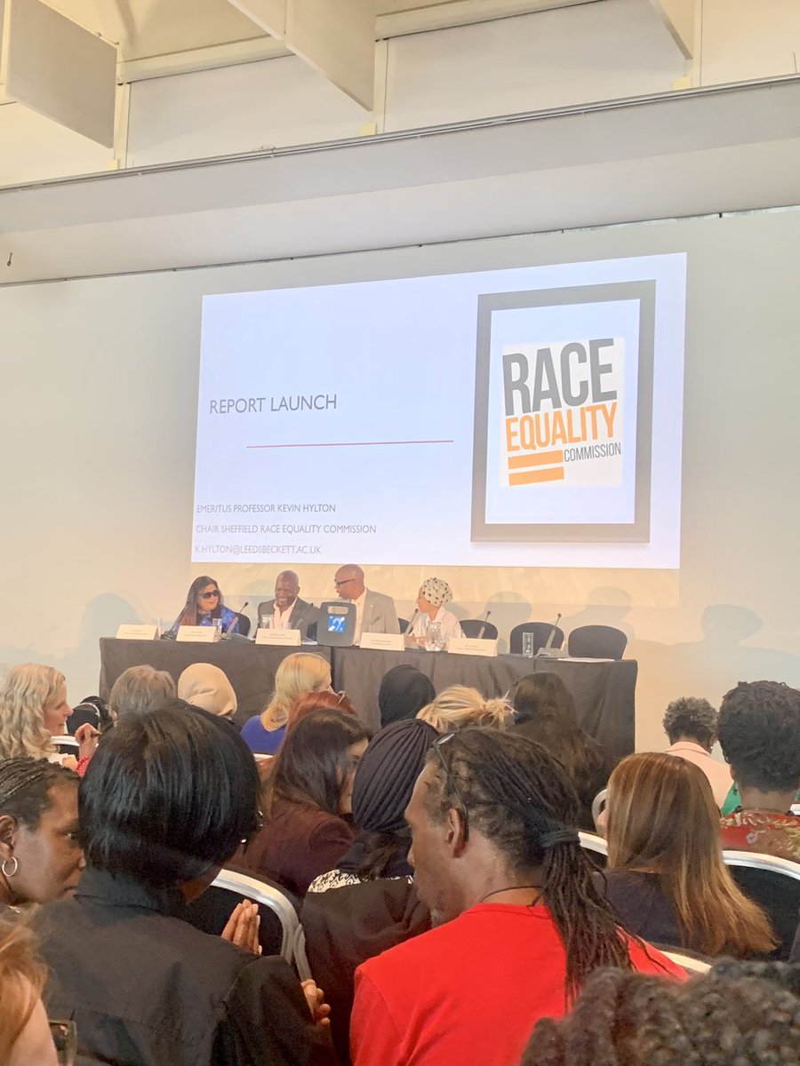 Ready to hear from Professor Kevin Hylton and colleagues at the launch of the work of the race equality commission. Here with the <a href="/SheffChildrens/">Sheffield Children's</a> team <a href="/ShirleyK2022/">Shirley</a> <a href="/bethan_m97/">Bethan (she/her)</a> and Nick Parker