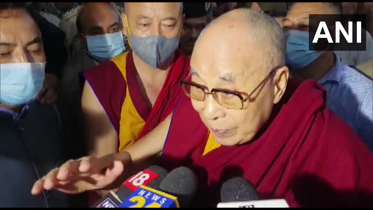 ANI's tweet photo. Not Chinese people, but some Chinese hardliners consider me a separatist. Now, more &amp; more Chinese are realising that Dalai Lama not seeking independence but within China meaningful autonomy &amp; to preserve Tibetan Buddhist culture: Tibetan spiritual leader Dalai Lama in Jammu https://t.co/KLiOgYgrgb
