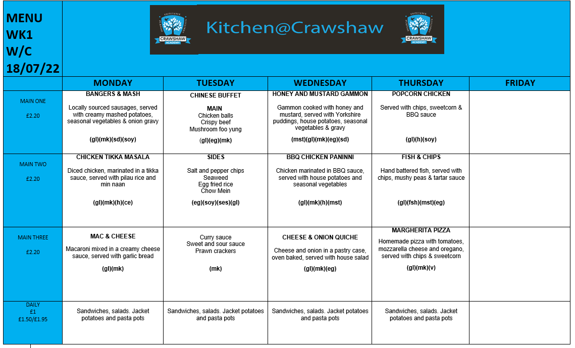 KITCHENCRAWSHA1's tweet photo. Hi, a sneak peek at next weeks Menu https://t.co/Jr8oweYA4Z