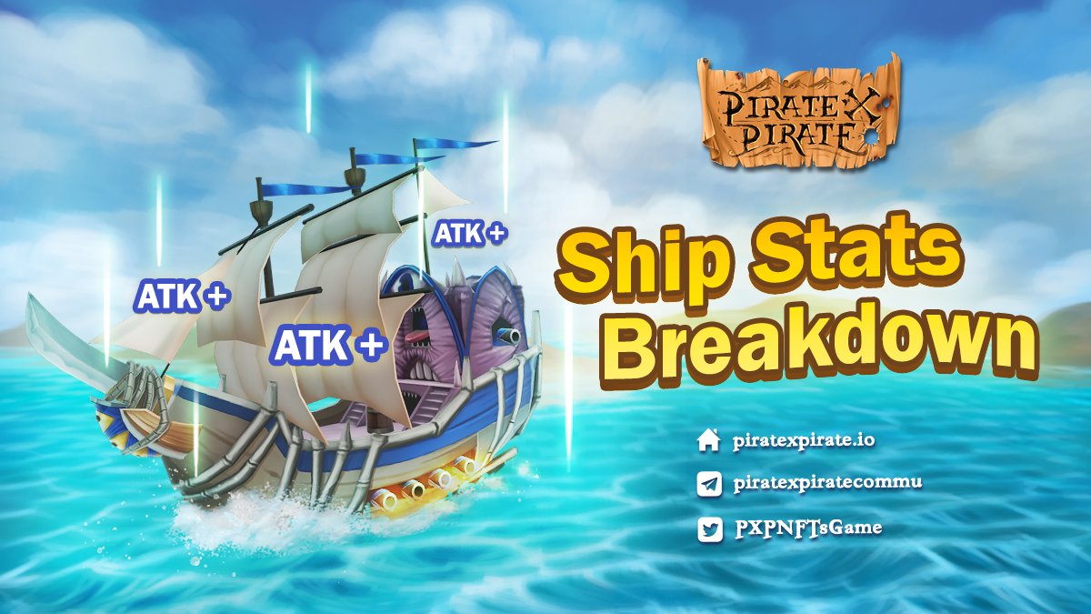 solanavipcalls's tweet photo. 📣 Ship Stats Breakdown 🏴‍☠️

⛵️This article will explain the functions of Ship Stats. It is crucial that you understand how different stats can affect your ship builds in PXP Phase 2. Now, let's take a look at all the Ship Stats!
[1] https://t.co/cJ3JCik9Pt