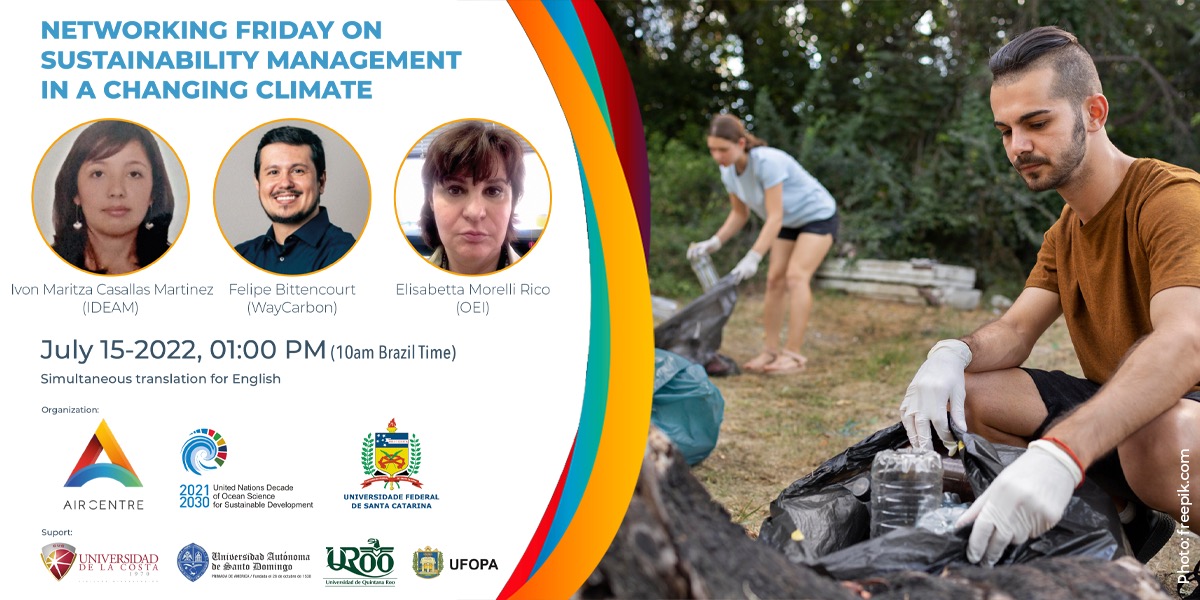 AIRCentre_org's tweet image. THIS FRIDAY - July 15, 1 PM UTC - Networking Friday on Sustainability Management in a Changing Climate. + Info &amp;amp; registration: aircent.re/netfridays1507

#climate #sustainability #climatechange #Hydrology #Meteorology #Environmental @WayCarbon @EspacioOEI #IDEAM