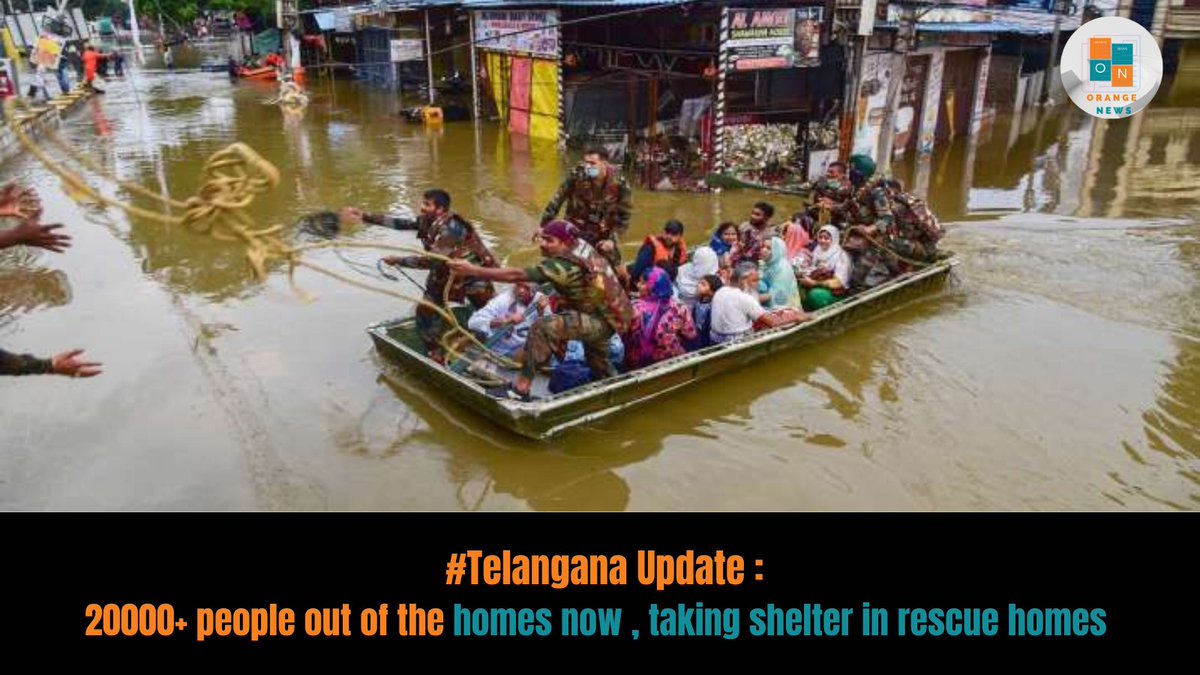 Telangana News update!
#TeluguNews #TelanganaNews #TelanganaRain #telanganafloods #Hyderabad #OrangeNews #telugu #hyderabadnews #TelanganaFloods 
#Telanganarains 
#Hyderabad