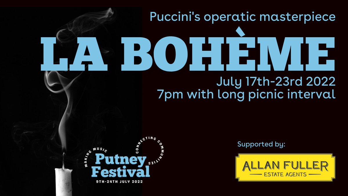 There are only 10 tickets left for opening night of La Bohème this Sunday... grab yours while you still can! And don't forget your picnic 🧺

eventbrite.co.uk/o/putney-festi…