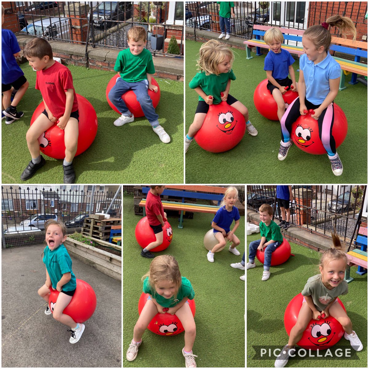 missaliney's tweet photo. Her 50 ✅ 

50 naid yr un! Cofiwch i lenwi’r ffurflen noddi ac i ddod â’r arian i ysgol erbyn Dydd Mercher. Diolch am eich cefnogaeth. | 50 jumps each on a space hopper!  Remember to bring the form and money by Wednesday. Thank you for your support.

Da iawn Dosbarth Derbyn 🤩 https://t.co/Lw5q52Lyqi