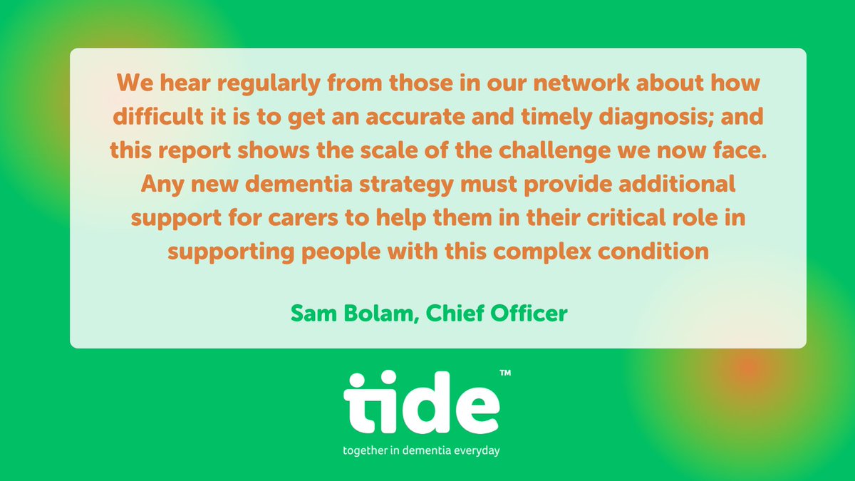 tide_carers's tweet photo. Have a read of the Levelling Up Dementia Diagnosis report from @fhresearch to support the #FrontOfMind campaign
https://t.co/CWSbP6u18K https://t.co/d8GOeBwAVN