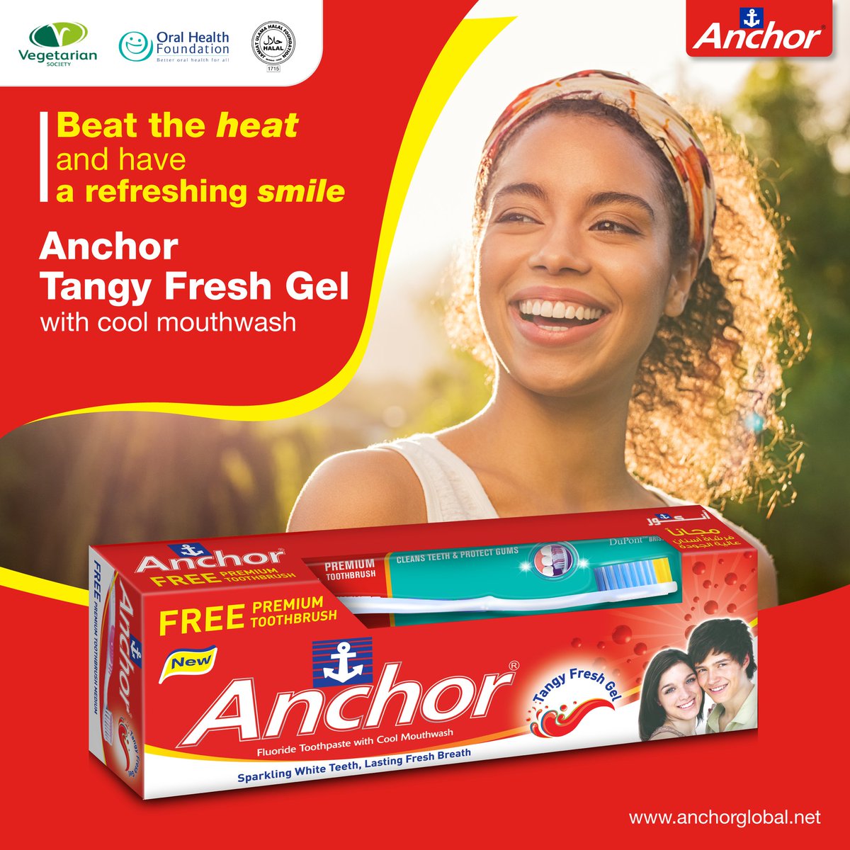 AnchorMena's tweet photo. Anchor tangy fresh gel is a vegetarian toothpaste containing refreshing micro crystals which gives a long-lasting fresh breath and shinier teeth.
.
.
#Toothpate #TangyGelToothpaste #GelToothpaste #AnchorToothpaste #MicroCrystals #LongLastingFreshness #Anchor #AnchorMENA https://t.co/PWxRIE133F