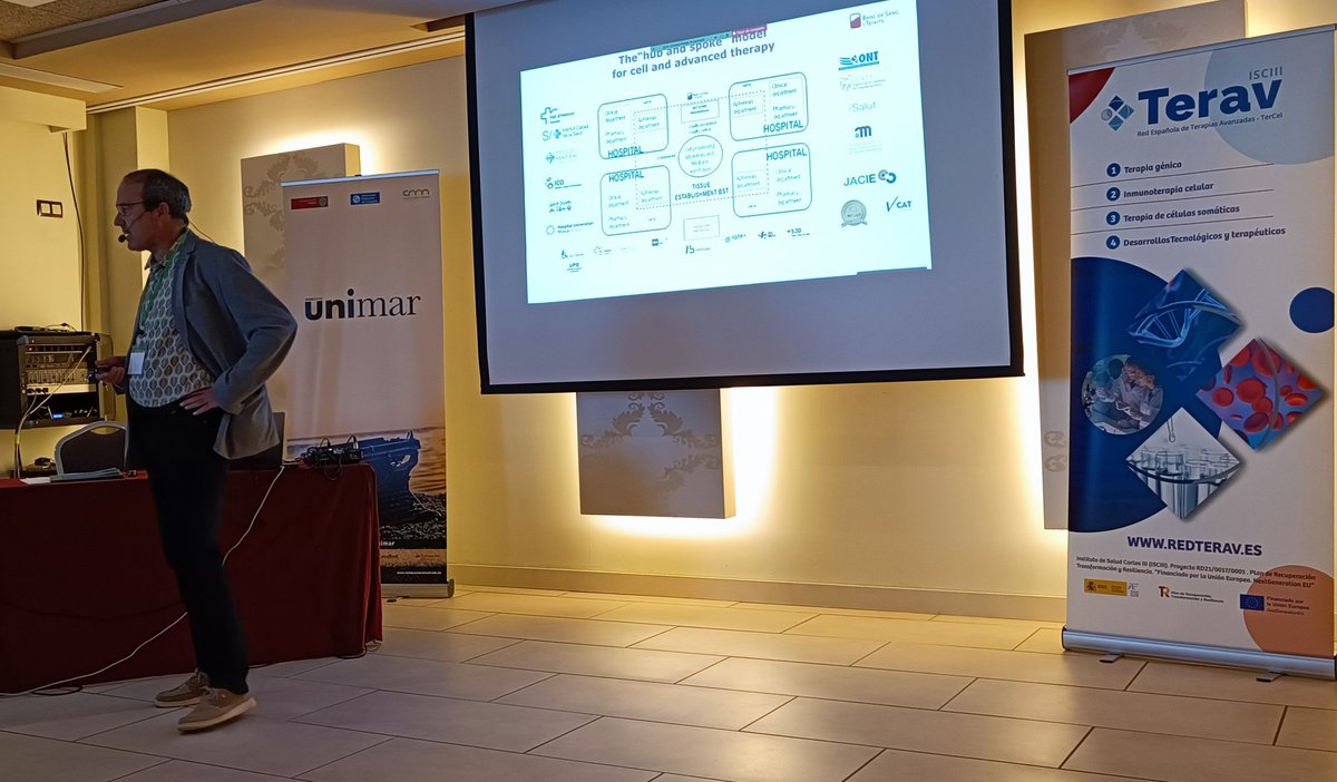 Natacha Bolaños (@bolanosnat) on Twitter photo The Hub and Spoke model for cell and advanced therapies Interesting presentation on MSC sources and procurement, Prof. Sergi Querol at <a href="/red_terav/">TERAV</a> Summer Course. <a href="/UMU/">Universidad Murcia</a> <a href="/BSTRecerca/">RECERCA / Banc de Sang i Teixits de Catalunya</a> The Hub and Spoke model for cell and advanced therapies Interesting presentation on MSC sources and procurement, Prof. Sergi Querol at <a href="/red_terav/">TERAV</a> Summer Course. <a href="/UMU/">Universidad Murcia</a> <a href="/BSTRecerca/">RECERCA / Banc de Sang i Teixits de Catalunya</a>