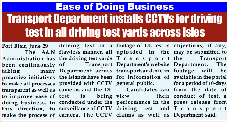 Transport Dept. A&N Islands tweet media