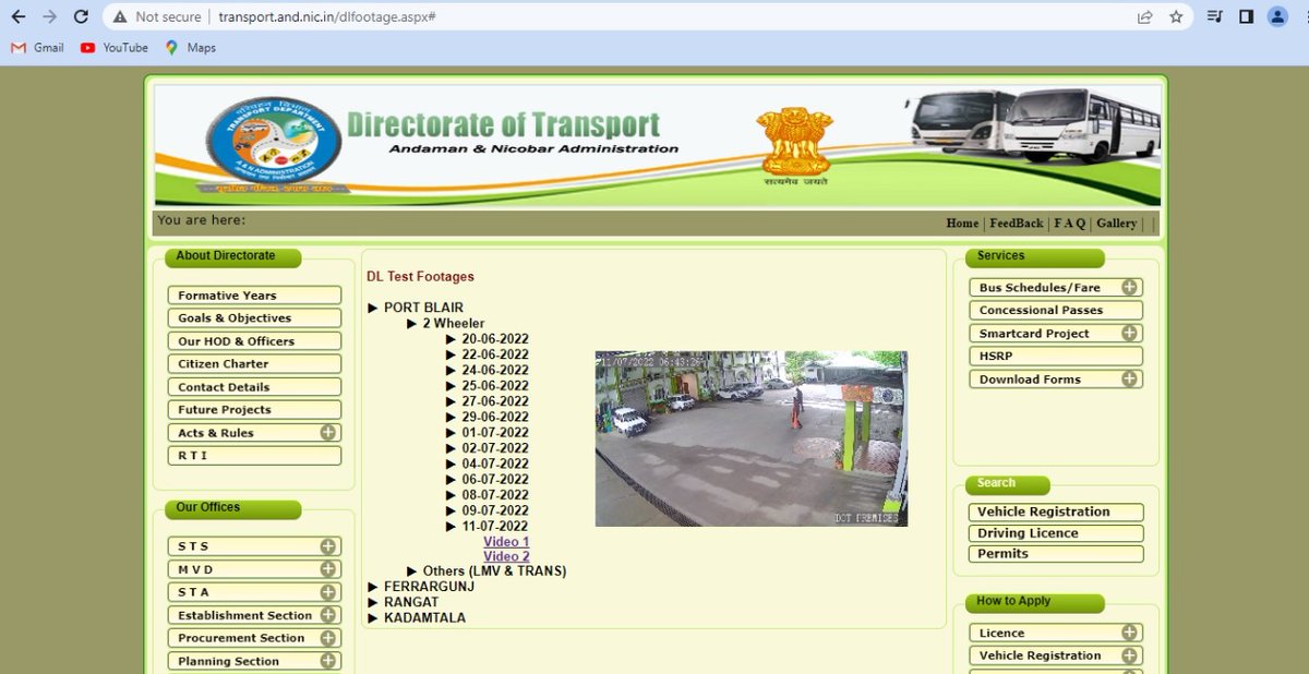 Transport Dept. A&N Islands tweet media