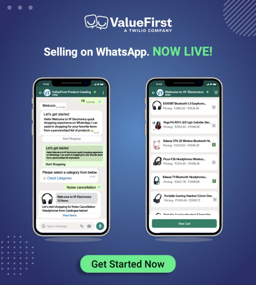 Flaunt your products, features and more!🤩

With WhatsApp’s Product Catalog ease-of-use, businesses can run almost full-fledged online shops right through the messenger.

Don’t miss out and get started today: bit.ly/39VDWlA