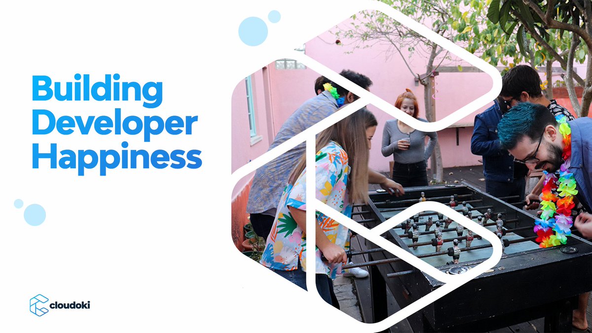 TeamCloudoki's tweet photo. What makes a developer happy? In our new blog, we break down why it's so important for a company to have a happy workforce, the need for open communication among team members and more.
Read it here: https://t.co/kxuEs3POTU
#DeveloperHappiness #MentalHealthMatters #wellbeing https://t.co/BM8NoFibkH