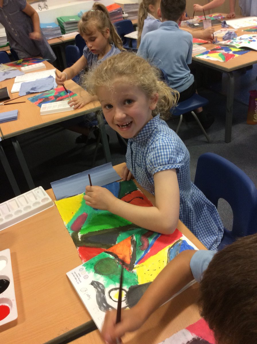 We are continuing our African Art project this morning.