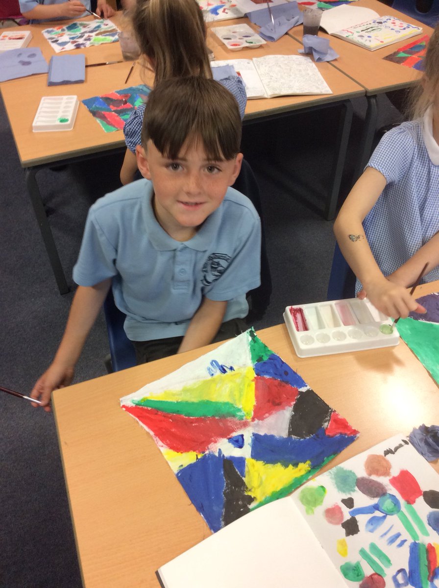 We are continuing our African Art project this morning.