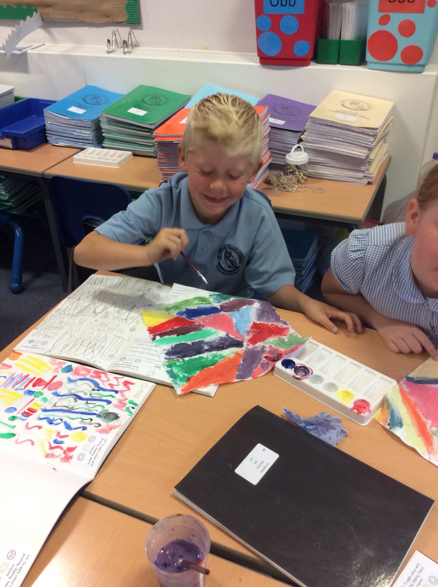 We are continuing our African Art project this morning.