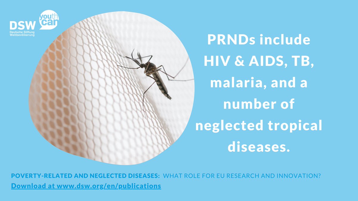 PRNDs comprise major diseases inc. 👇

🎗️HIV &amp; AIDS
🫁 tuberculosis (#TB)
🦟malaria

as well as a range of neglected tropical diseases (#NTDs), inc. 👇

🔹 parasitic diseases 
🔹 bacterial infections 
🔹 viruses 
🔹 diseases caused by toxins
🔹 fungal infections
