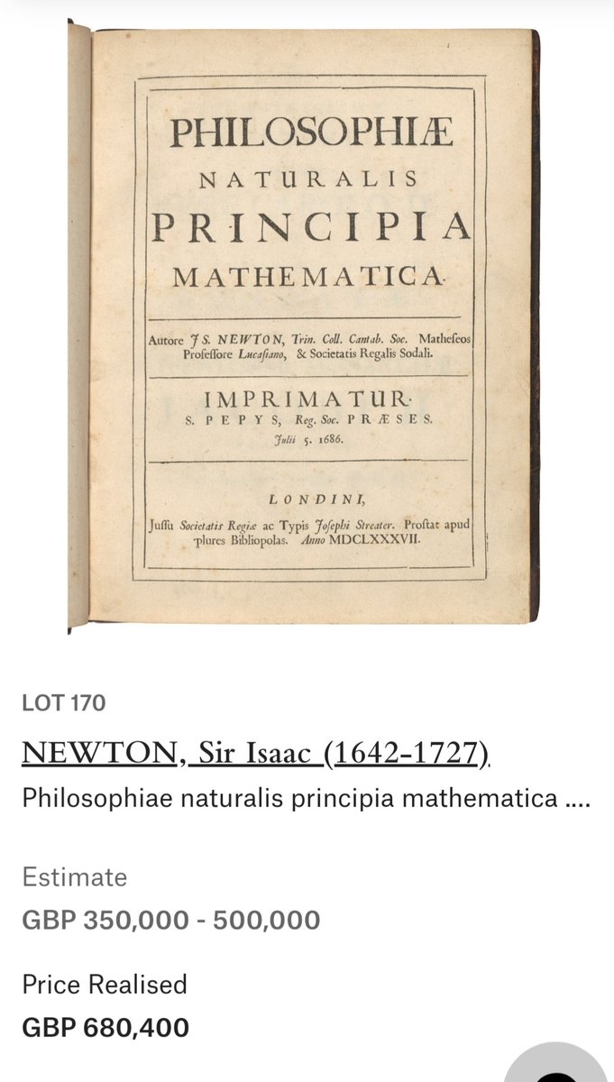 بيع أمس في مزاد لندني هذا الكتاب لإسحق نيوتن. قد يبدو تقدير المزاد و تنافس المشترين عليه غير طبيعي للمهتمين بالكتاب في منطقتنا ، لكن من يحكم مبدؤه العالم لا يستغرب منه التنافس على تاريخ بلاده المحوري. و قد 
 كنا كذلك يوم كان الإسلام مبدأ و كنا قادة "العالم الحر"