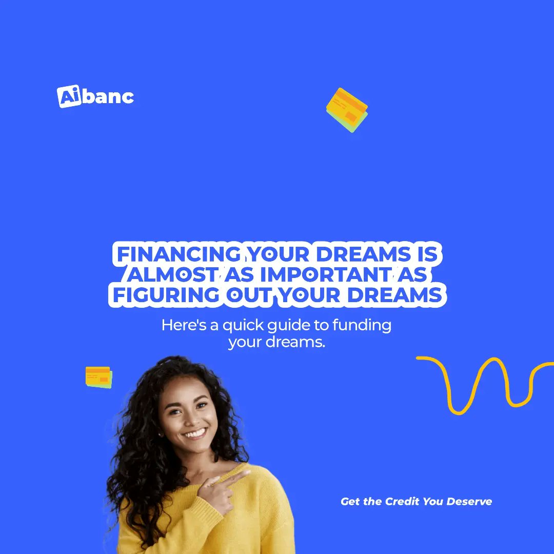 aibanchq's tweet photo. Every slide reveals a safe option to bring your dreams to life.
Let's fund your dreams, shall we? ππ
#aibanc #getthecredityoudeserve #loan #credit #loans #poweryourdreams #funds #fundyourdream https://t.co/xWwOxUZ5Qu