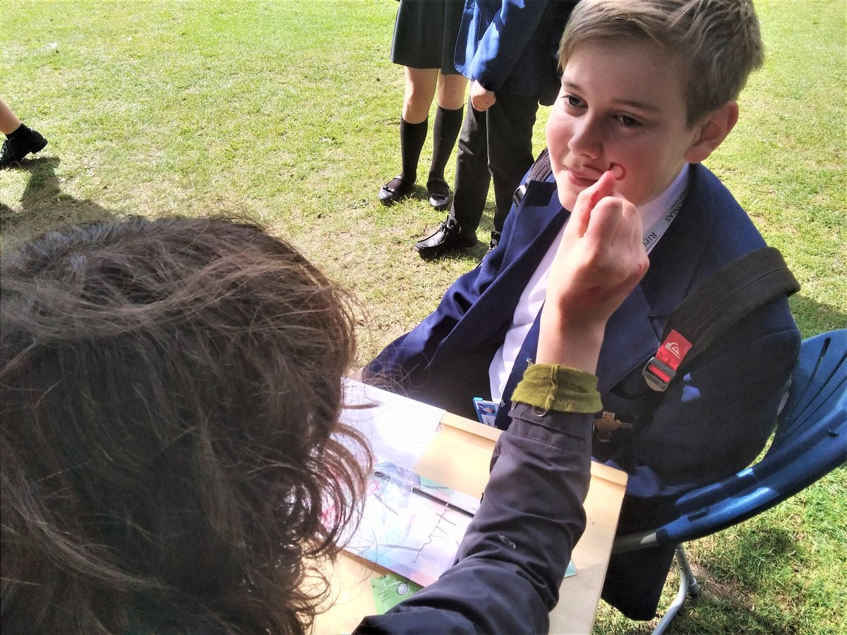 ripleystthomas's tweet photo. Inter-house Sports Day has well and truly started with a loud cheer and face painting as pupils and staff support their team mates from Blackburn, Carlisle, Chester, Durham and York houses today!
#gochester #goblackburn #goyork #godurham #gocarlisle https://t.co/UxixEx7ECZ
