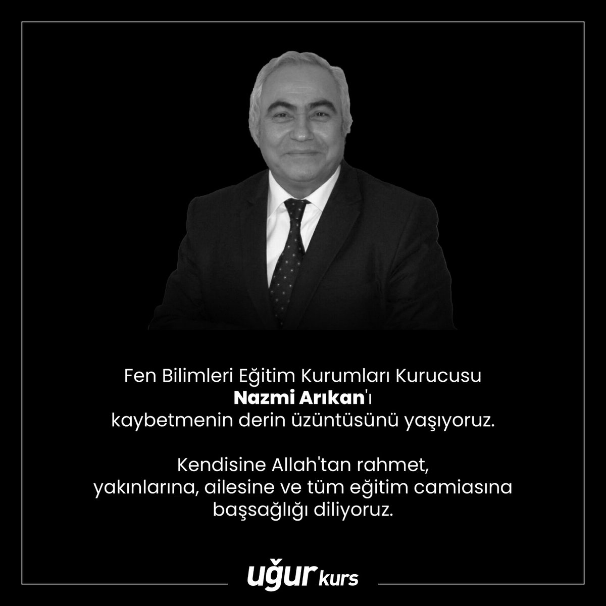 Tüm eğitim camiamızın başı sağ olsun.
 #NazmiArıkan