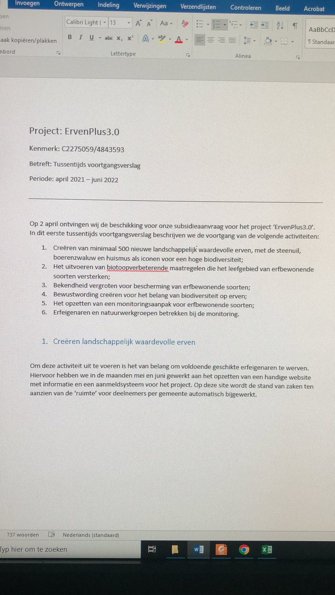 jsloothaak's tweet photo. Tussentijdse verslagen horen ook bij subsidieprojecten 😇. In een dik half jaar hebben we 618 aanmeldingen binnen, waarvan er 422 zijn goedgekeurd en op 311 adressen zijn al erfscans uitgevoerd. Dit najaar starten we met de eerste uitlevering van maatregelen. #ErvenPlus https://t.co/X5tPmsKTyf