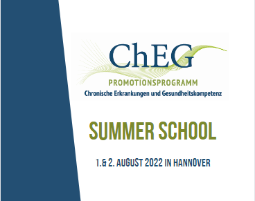 Last Call for Participants: Noch bis zum Wochenende anmelden für die #SummerSchool zum Thema #ChronischeErkrankungen und #Gesundheitskompetenz am 1. und 2. August an der Medizinischen Hochschule Hannover @MHH_life 
Mehr Infos unter mhh.de/institut-fuer-…