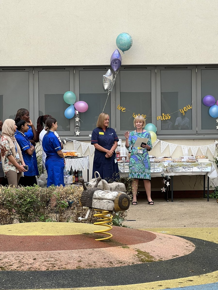 MrsBiggs3's tweet photo. Yesterday two legendary long-standing members of staff left us @NorthMidNHS  @jackie03328877 retiring and  @drdsohi to a new role, both left their stamp and legacy with our CYP and staff, with infectious enthusiasm, innovation, they have been the backbone of our paeds teams. https://t.co/mFFn2oFojj