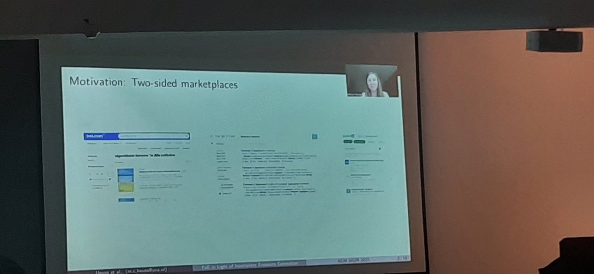 <a href="/maria_heuss/">Maria Heuß</a> presenting her work "Fairness of Exposure in Light of Incomplete Exposure Estimation" dl.acm.org/doi/10.1145/34… <a href="/SIGIRConf/">SIGIR 2025</a> #sigir2022