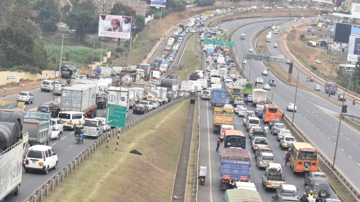 The Standard Digital on Twitter "Traffic snarl up along Thika