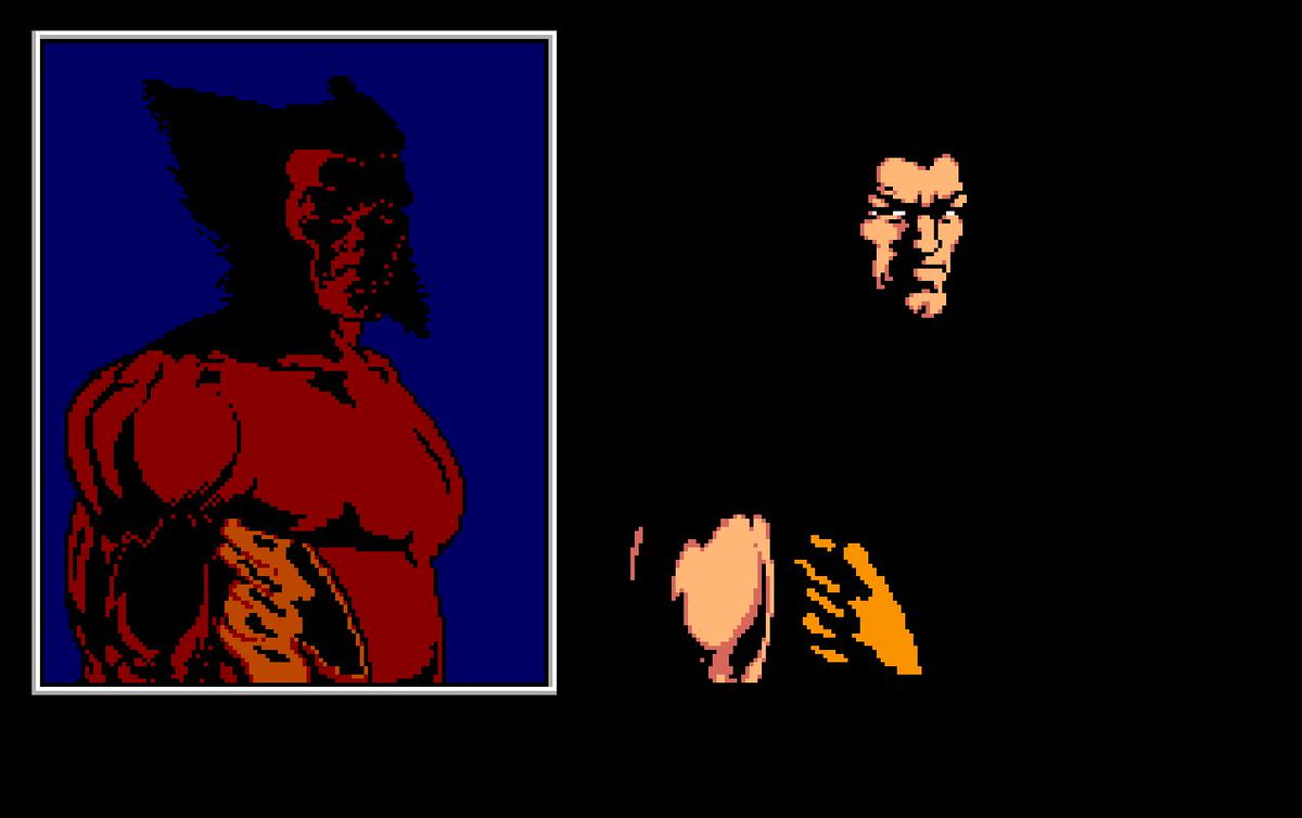 KevEdwardsRetro's tweet photo. Here are some of the original artwork files for NES 'Wolverine'. Various work-in-progress images of Wolverine/Logan by Craig Houston. Some of these images weren't used in the game so are seen here for the first time. Created on PC using Deluxe Paint II. https://t.co/2mBjtoNUgh