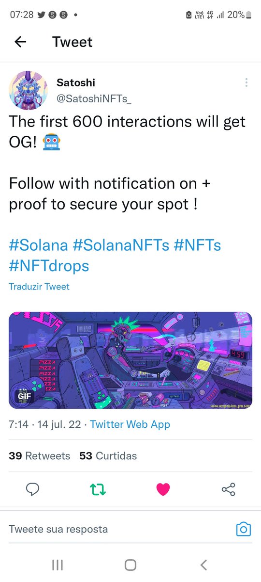 ThiagoAriem's tweet photo. @SatoshiNFTs_ I came early and following since beginning https://t.co/nVVzZidImq