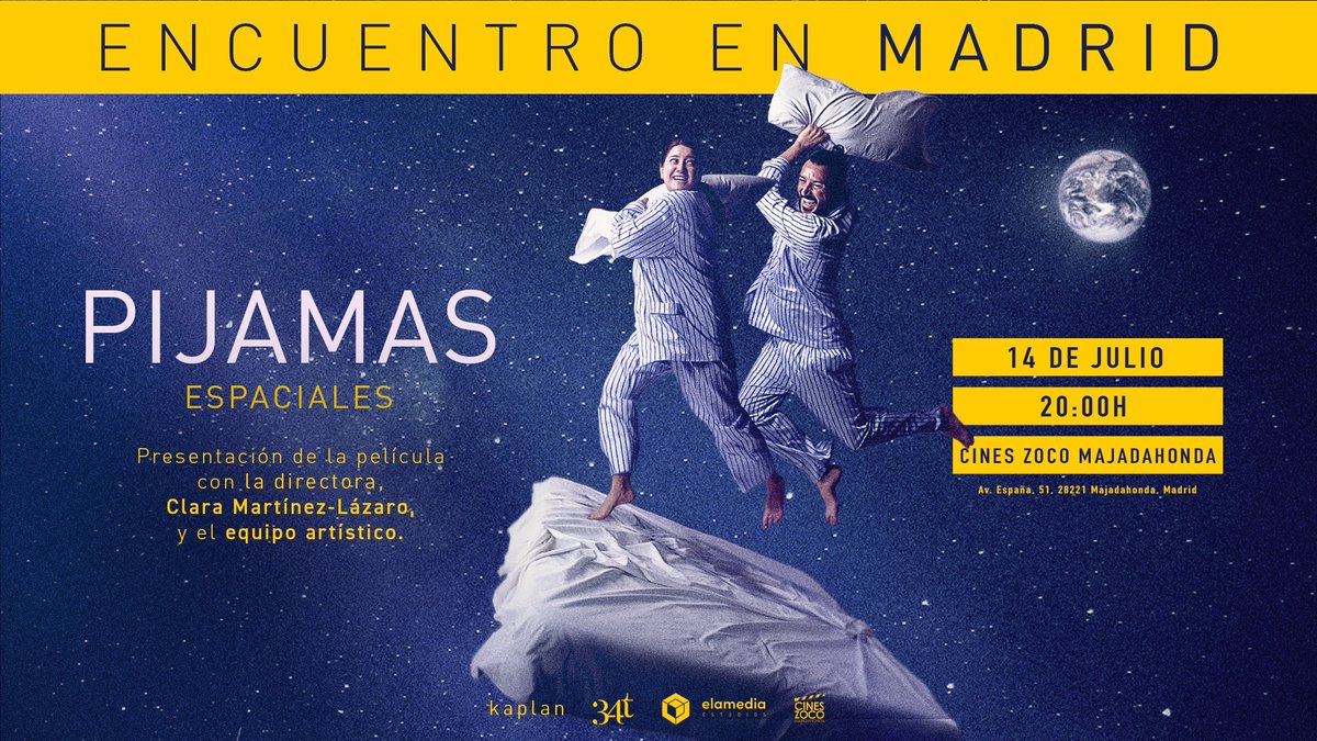 elamedia's tweet photo. Esta noche, ¿se os ocurre mejor sitio que 
@cineszoco para ver #PijamasEspaciales? 😍
Contaremos con la presencia de su directora 
@Clarazaro 🚀
👇ENTRADAS 👇
https://t.co/JfBmdp4TTj https://t.co/X1mpRrUF4v