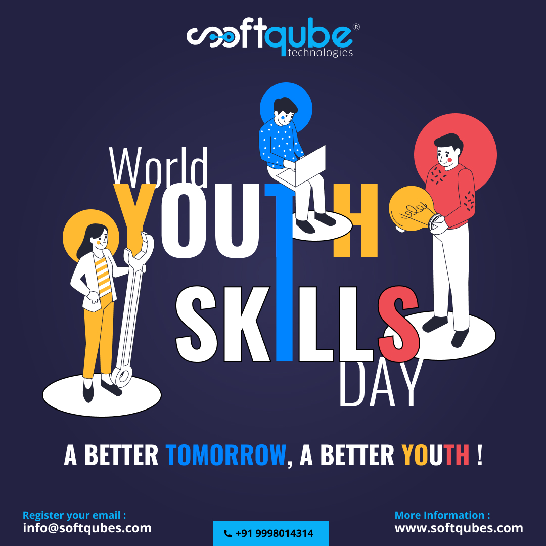 Do not ever compare your skills with anybody else’s because all kinds of skills are useful in this world.

#softqubetechnologies #WorldYouthSkillsDay #WYSD2022 #youthskills #wysd #skillingnation #worldyouthskillsday