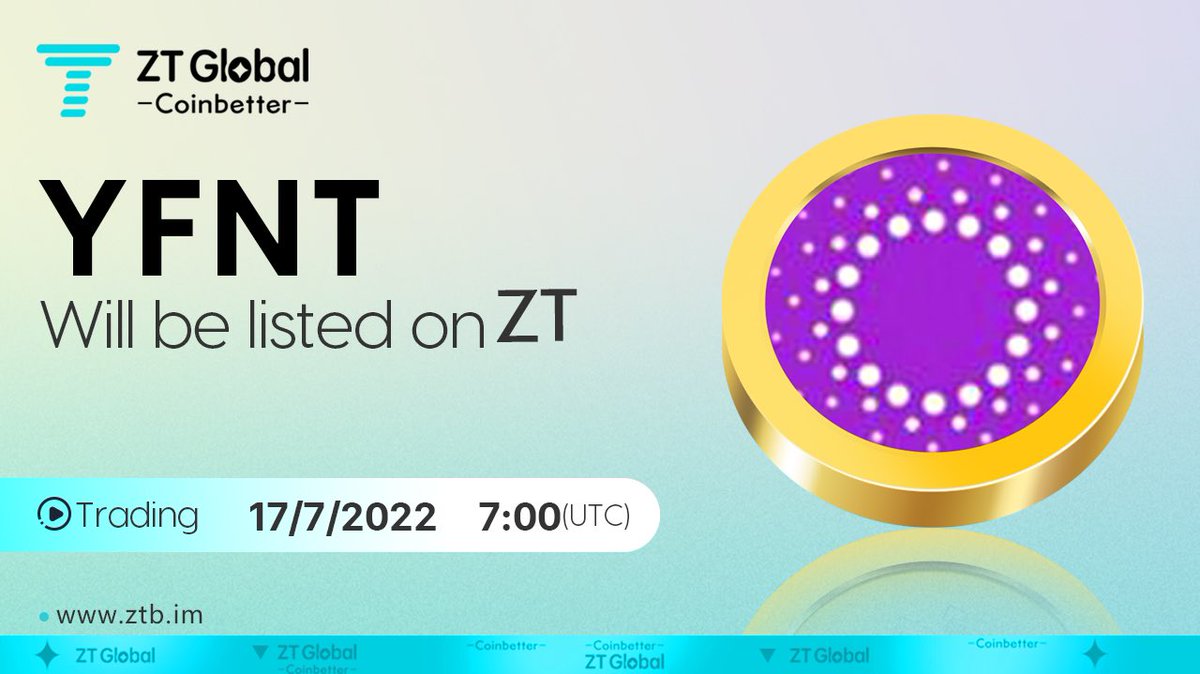 🎂#ZTnewlisting🔥

📎#YFNT will be listed on the #ZTexchange

🐮Trading pair: $YFNT/USDT
🐮Recharge: turned on
🐮Trading: 7:00 on July 17, 2022 (UTC)

<a href="/yfntfinance/">YFNT Finance</a>

🔗 support.clfxpx.com/hc/en-001/arti…